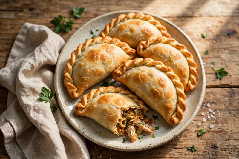 Photo of Empanadas de Pollo, a lunch recipe from FluentFuel
