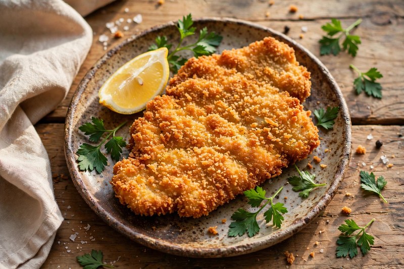 Photo of Milanesa de Pollo, a lunch recipe from FluentFuel