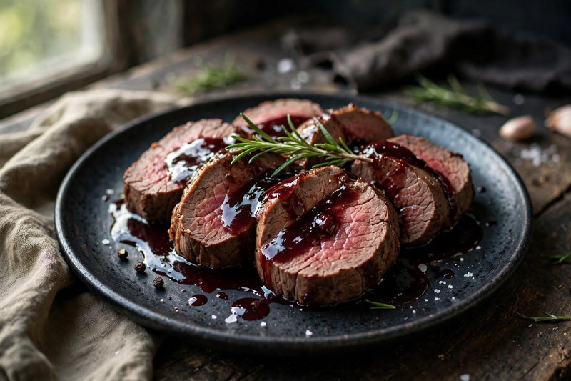 Photo of Lomo al Malbec, a dinner recipe from FluentFuel