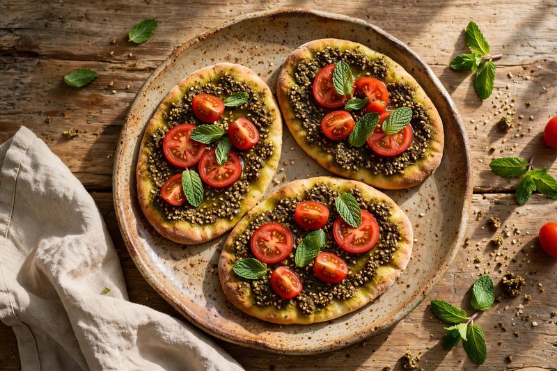 Photo of Za'atar Manakish, a breakfast recipe from FluentFuel
