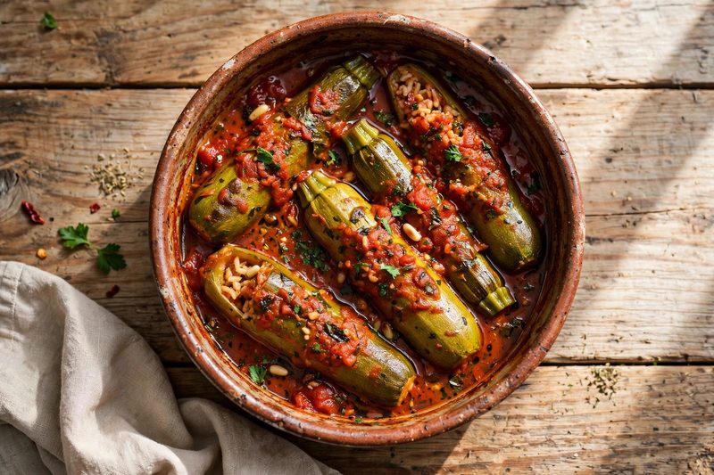 Photo of Kousa Mahshi, a dinner recipe from FluentFuel