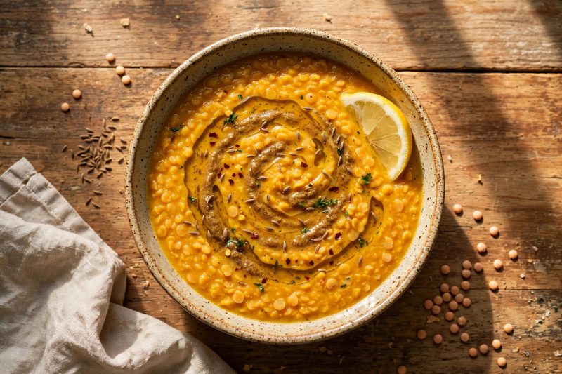 Photo of Shorbat Adas (Red Lentil Soup), a lunch recipe from FluentFuel