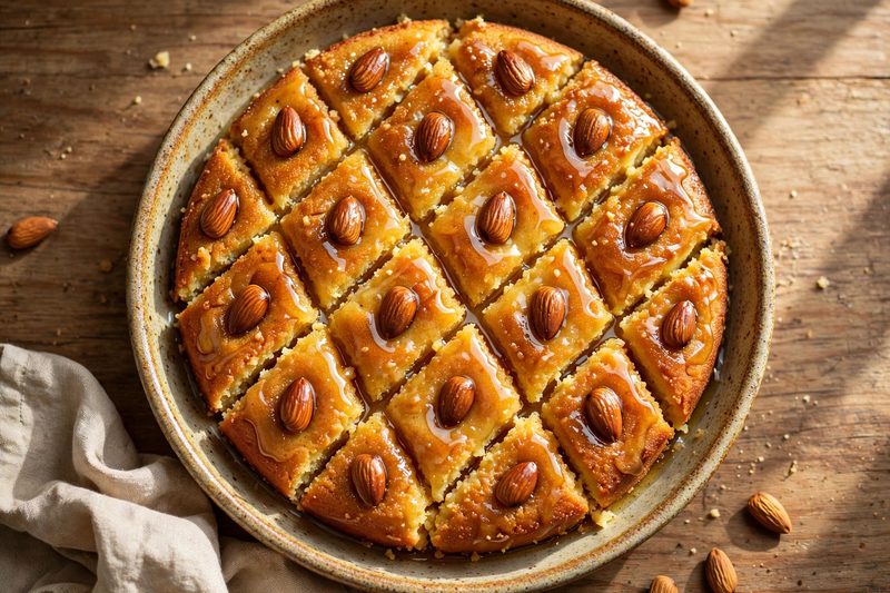 Photo of Honey Basbousa, a snack recipe from FluentFuel