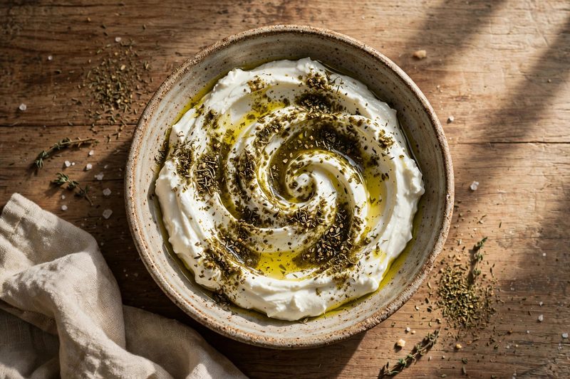 Photo of Herbed Labneh, a breakfast recipe from FluentFuel