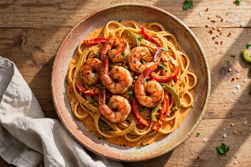 Photo of Cajun Shrimp Pasta, a dinner recipe from FluentFuel
