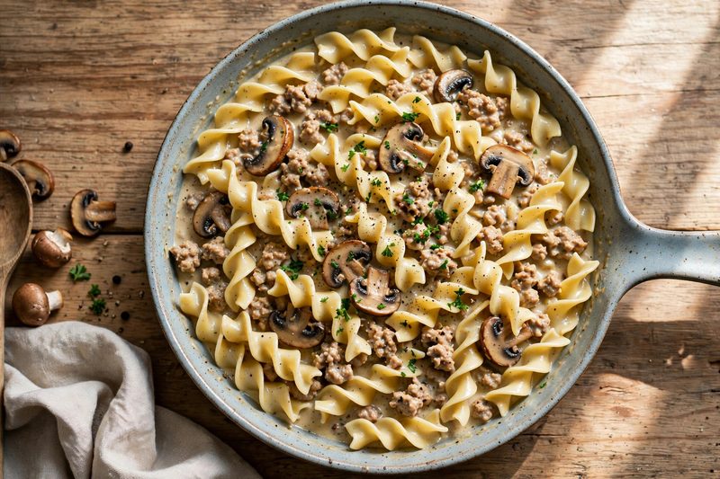 Photo of Turkey Egg Noodle Skillet, a dinner recipe from FluentFuel