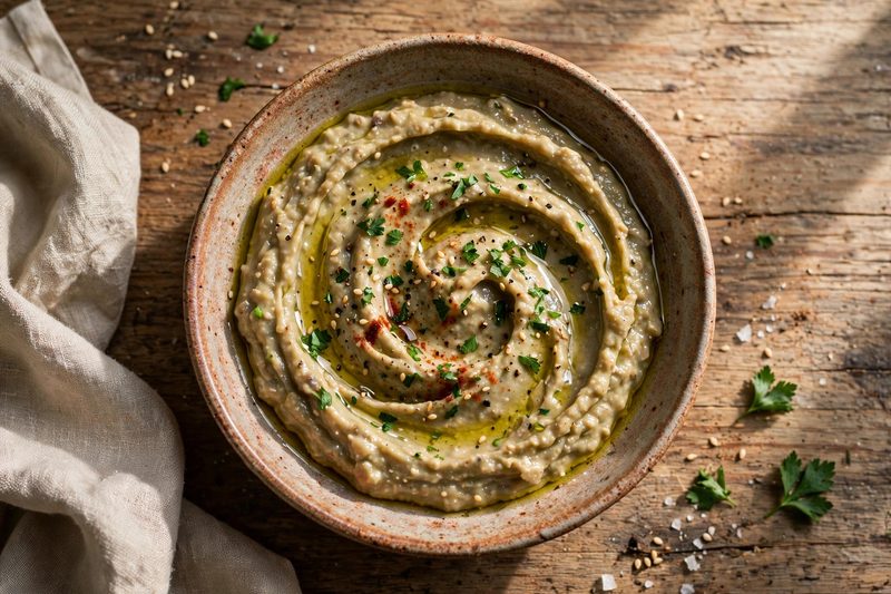 Photo of Smoky Baba Ganoush, a snack recipe from FluentFuel