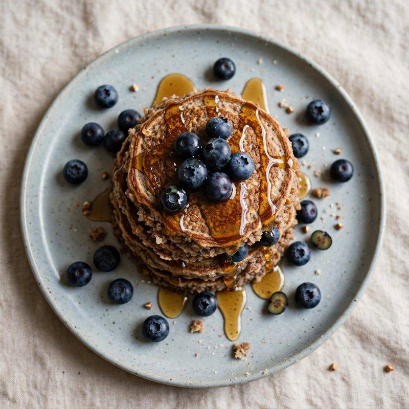 Photo of Blueberry Buckwheat Hotcakes, a breakfast recipe from FluentFuel