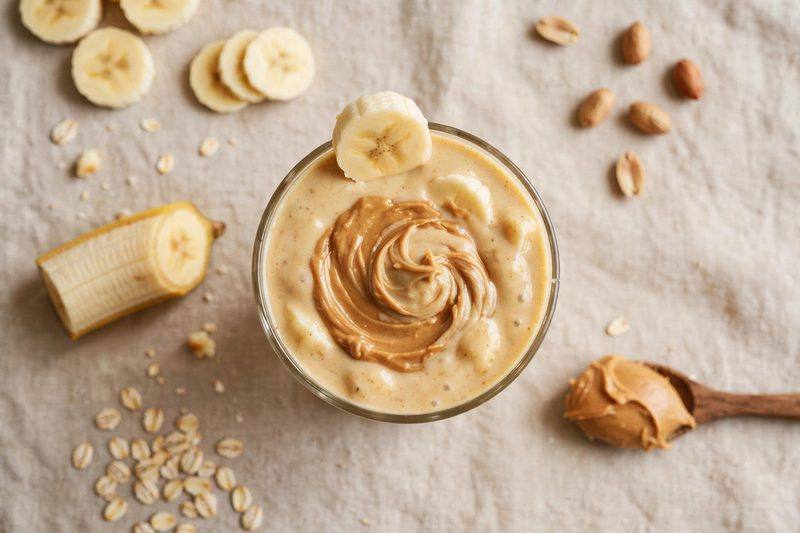 Photo of Peanut Butter Banana Shake, a breakfast recipe from FluentFuel