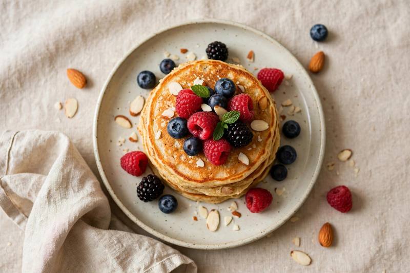 Photo of Almond Flour Pancakes, a breakfast recipe from FluentFuel