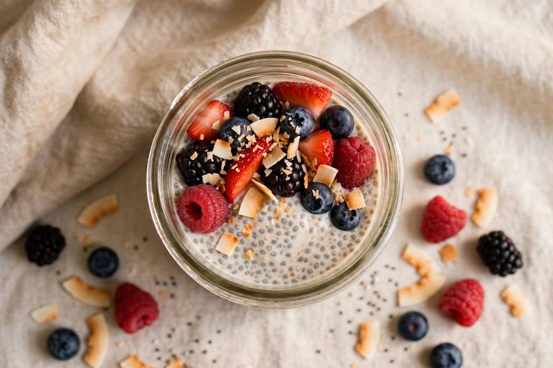 Photo of Berry Chia Pudding, a breakfast recipe from FluentFuel