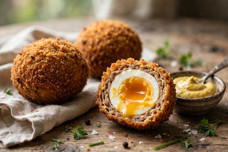 Photo of Scotch Eggs, a snack recipe from FluentFuel