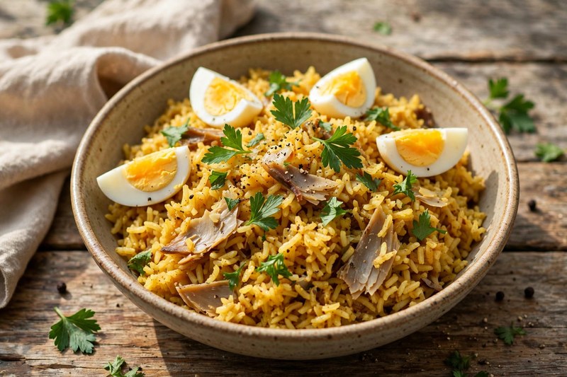 Photo of Kedgeree, a breakfast recipe from FluentFuel
