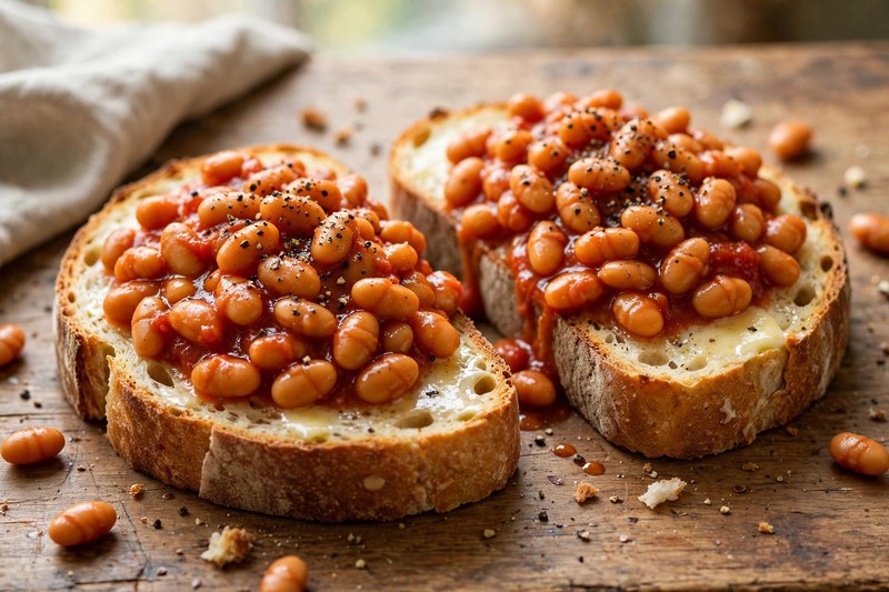 Photo of Beans on Toast, a breakfast recipe from FluentFuel