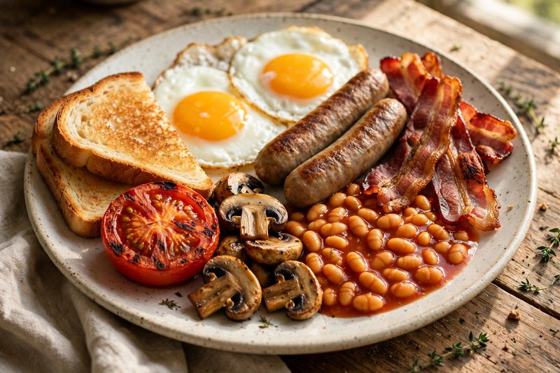 Photo of Full English Breakfast, a breakfast recipe from FluentFuel