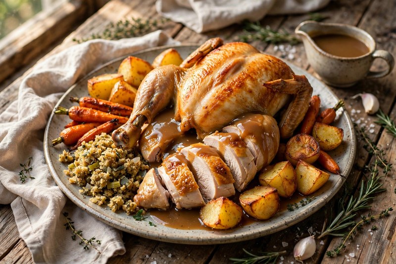 Photo of Roast Chicken Dinner, a dinner recipe from FluentFuel