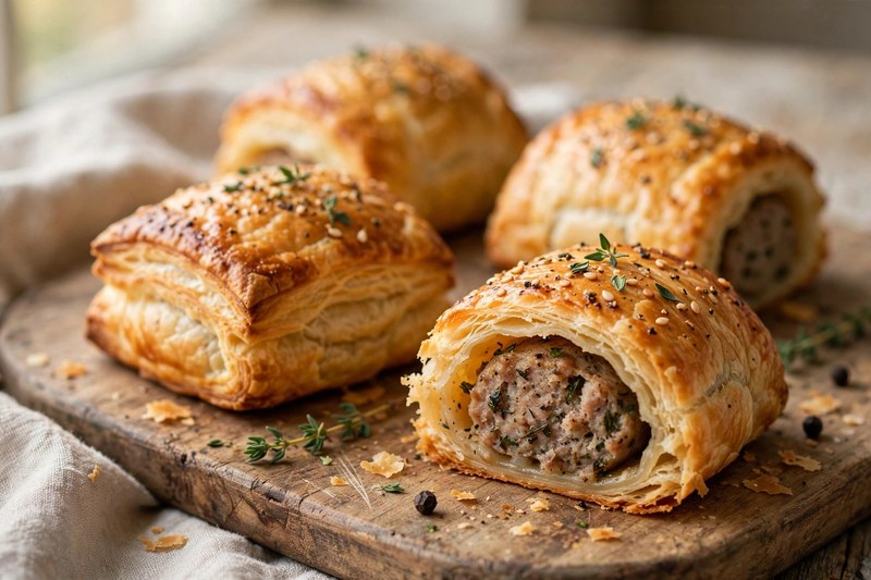 Photo of Sausage Rolls, a snack recipe from FluentFuel