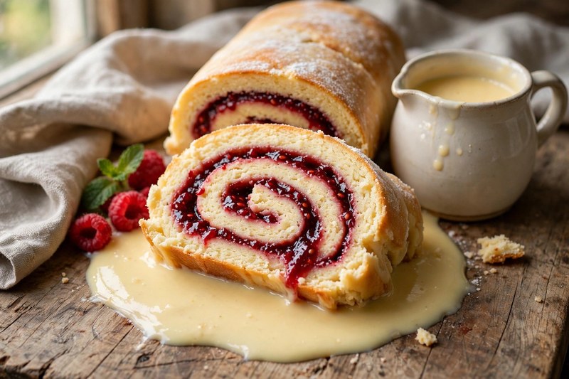 Photo of Jam Roly-Poly, a snack recipe from FluentFuel