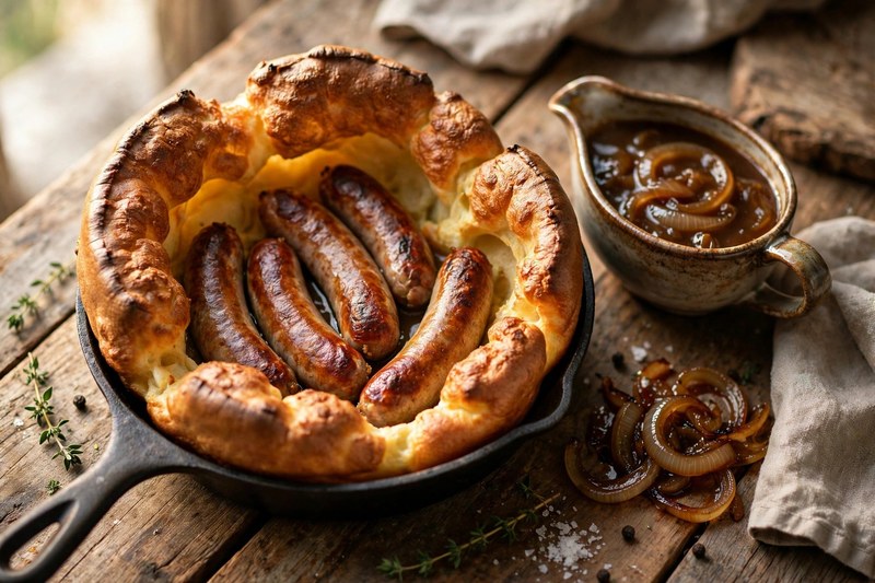 Photo of Toad in the Hole, a dinner recipe from FluentFuel