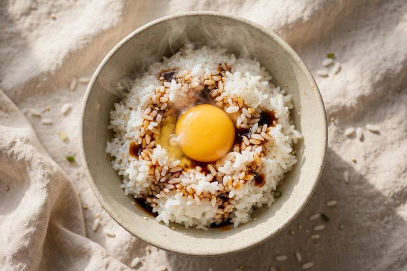 Photo of Tamago Kake Gohan, a breakfast recipe from FluentFuel