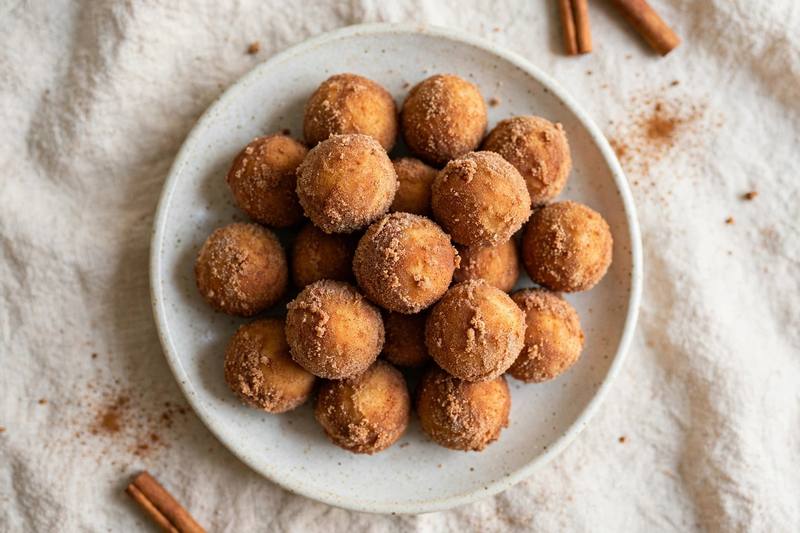 Photo of Keto Cinnamon Donut Holes, a breakfast recipe from FluentFuel