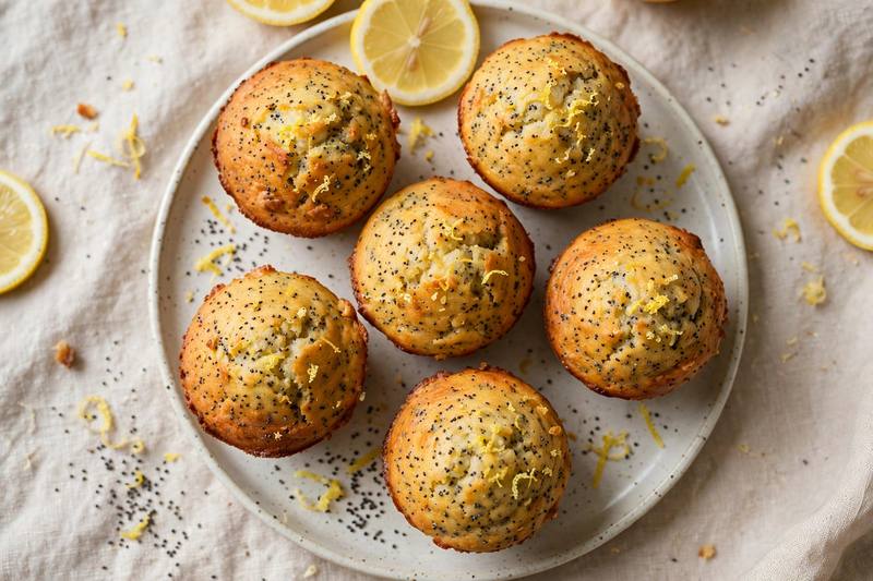 Photo of Lemon Poppy Seed Breakfast Muffins, a breakfast recipe from FluentFuel