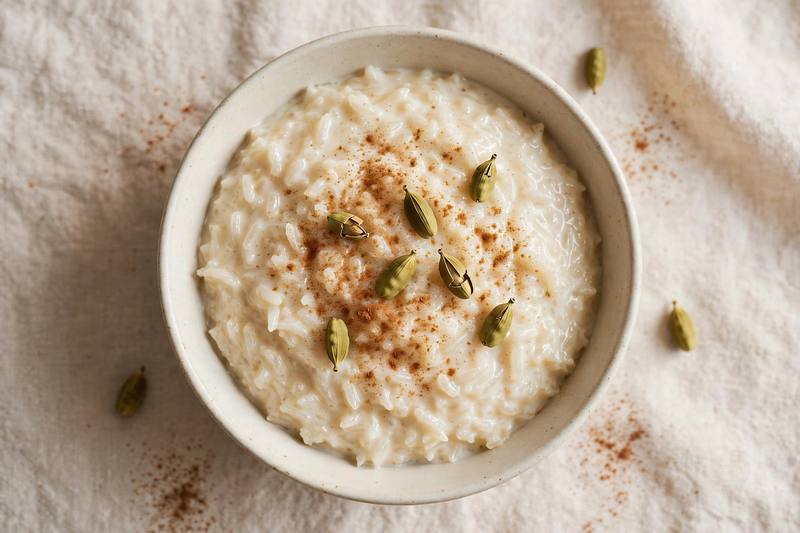 Photo of Creamy Cardamom Rice Pudding, a breakfast recipe from FluentFuel