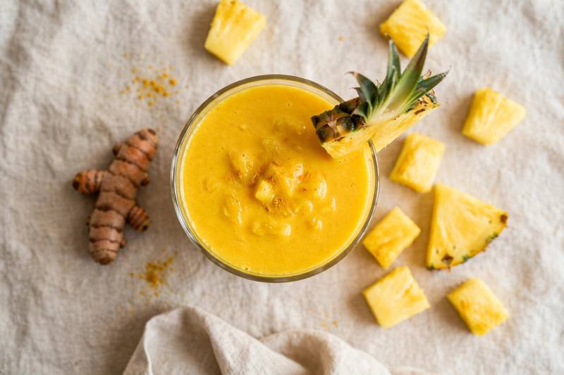 Photo of Pineapple Turmeric Smoothie, a breakfast recipe from FluentFuel