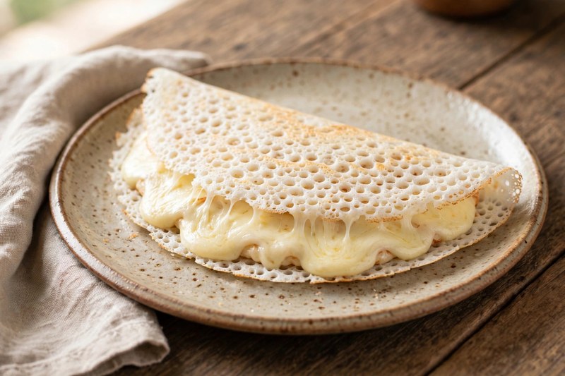 Photo of Tapioca de Queijo (Tapioca Crepes), a breakfast recipe from FluentFuel