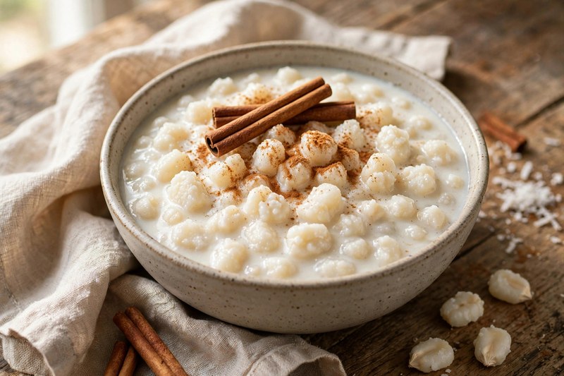 Photo of Canjica (Hominy Corn Pudding), a snack recipe from FluentFuel