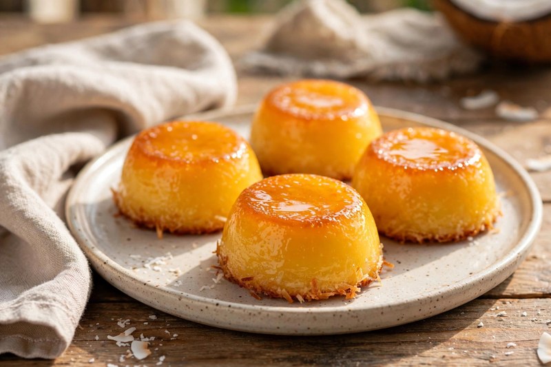 Photo of Quindim (Coconut-Egg Custards), a snack recipe from FluentFuel