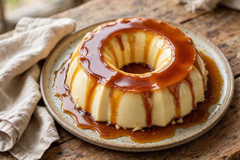 Photo of Pudim de Leite (Condensed-Milk Flan), a snack recipe from FluentFuel
