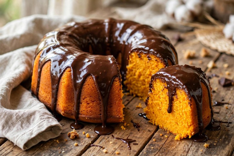Photo of Bolo de Cenoura com Chocolate (Carrot-Chocolate Cake), a snack recipe from FluentFuel