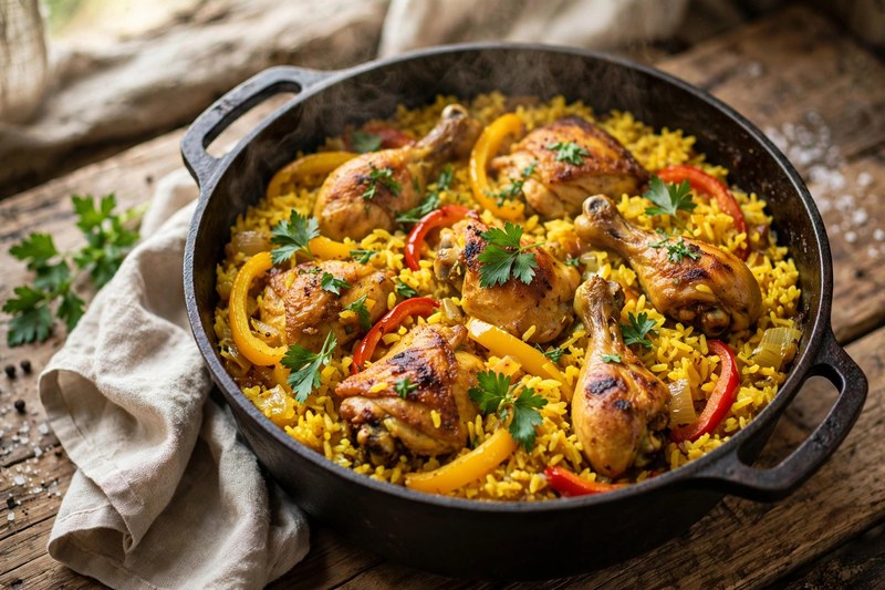 Photo of Galinhada (Chicken & Rice), a dinner recipe from FluentFuel