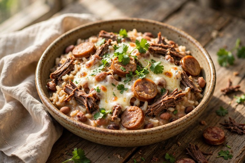 Photo of Baiao de Dois (Rice & Beans), a dinner recipe from FluentFuel