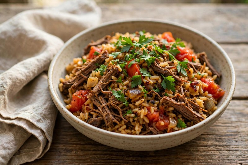 Photo of Arroz Carreteiro (Wagoners Rice), a dinner recipe from FluentFuel