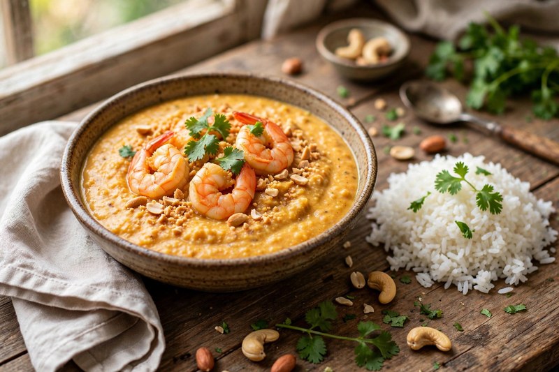 Photo of Vatapa (Shrimp, Peanut & Cashew Stew), a dinner recipe from FluentFuel