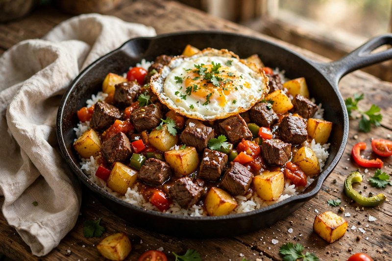 Photo of Picadinho (Brazilian Beef Hash), a dinner recipe from FluentFuel