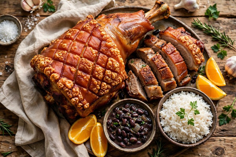 Photo of Pernil Assado (Roast Pork Leg), a dinner recipe from FluentFuel