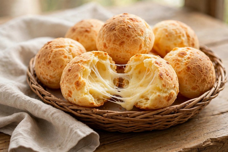 Photo of Pao de Queijo (Cheese Bread), a snack recipe from FluentFuel