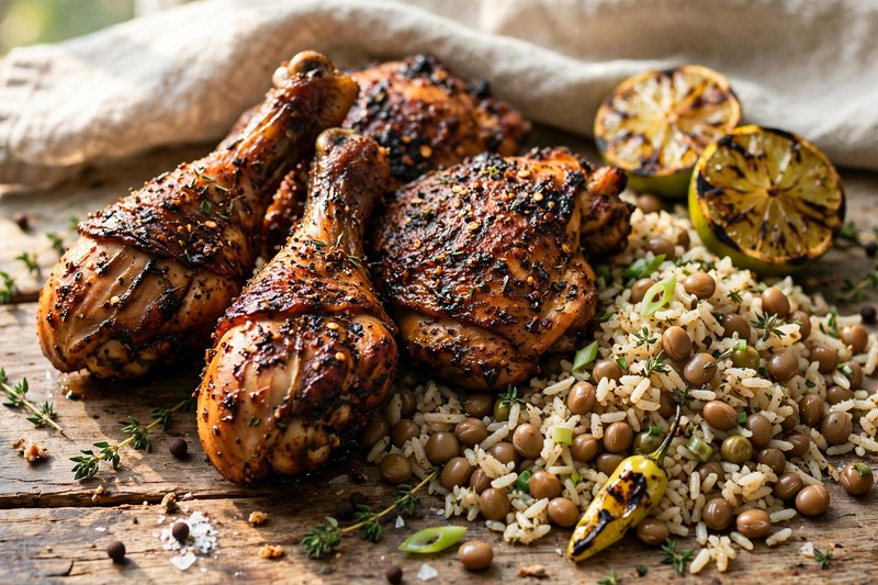 Photo of Jerk Chicken, a dinner recipe from FluentFuel