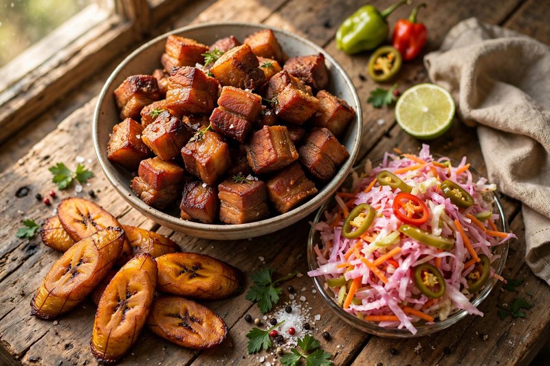Photo of Griot — Haitian Fried Pork, a dinner recipe from FluentFuel