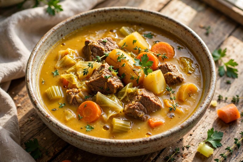Photo of Soup Joumou — Haitian Pumpkin Soup, a lunch recipe from FluentFuel