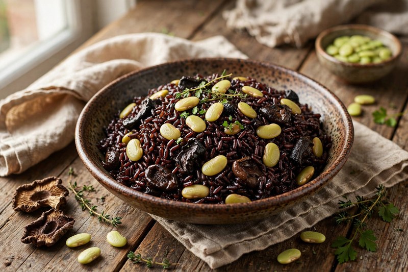 Photo of Diri Djon Djon — Black Mushroom Rice, a dinner recipe from FluentFuel