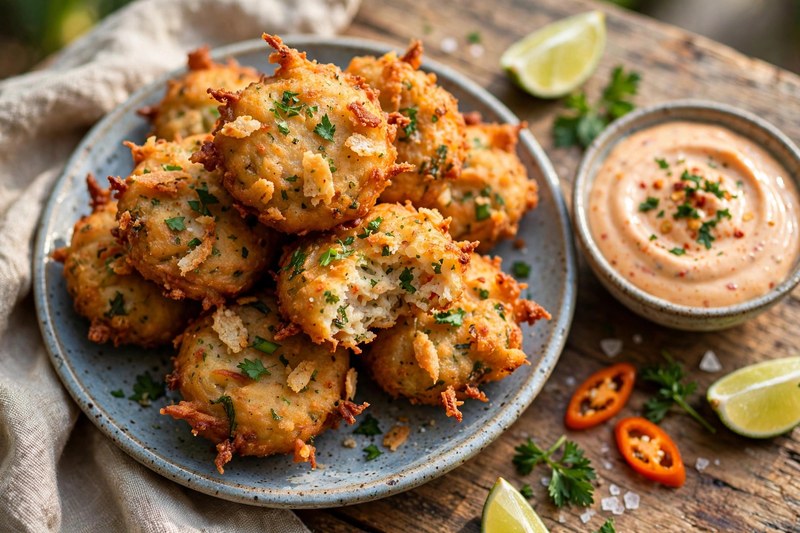 Photo of Bajan Fish Cakes, a snack recipe from FluentFuel