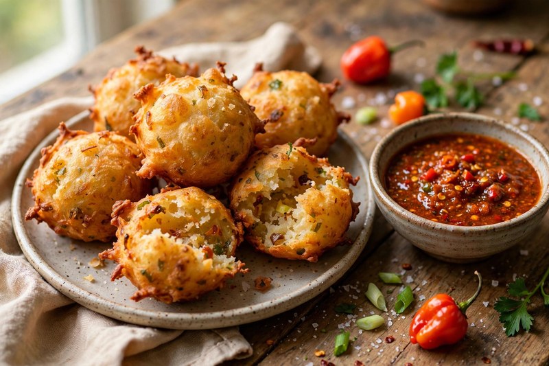Photo of Accra — Saltfish Fritters, a snack recipe from FluentFuel