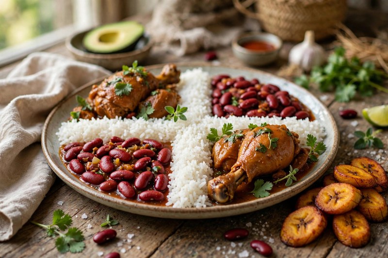 Photo of La Bandera Dominicana, a dinner recipe from FluentFuel