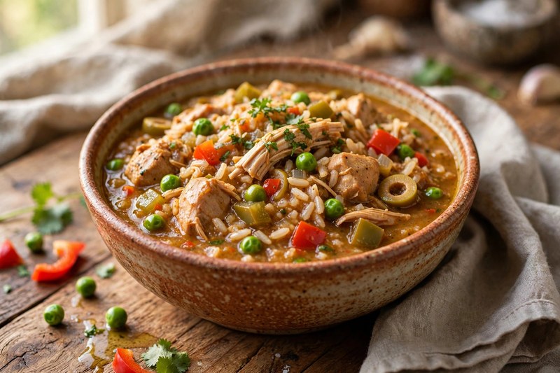 Photo of Asopao de Pollo, a dinner recipe from FluentFuel