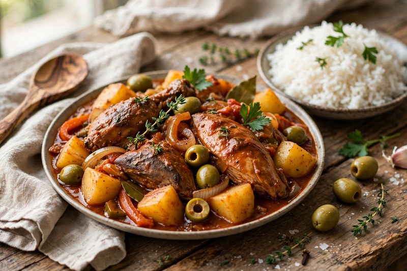 Photo of Fricasé de Pollo, a dinner recipe from FluentFuel