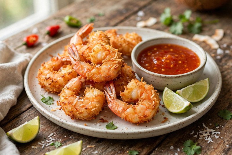 Photo of Camarones al Coco — Coconut Shrimp, a dinner recipe from FluentFuel